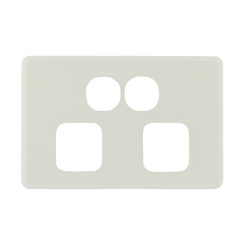 DETA S-Line Double Antique White PowerPoint Cover Plate