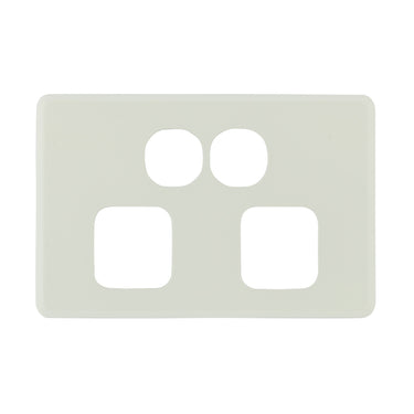 DETA S-Line Double Antique White PowerPoint Cover Plate