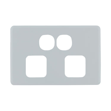 DETA S-Line Double Soft Grey PowerPoint Cover Plate