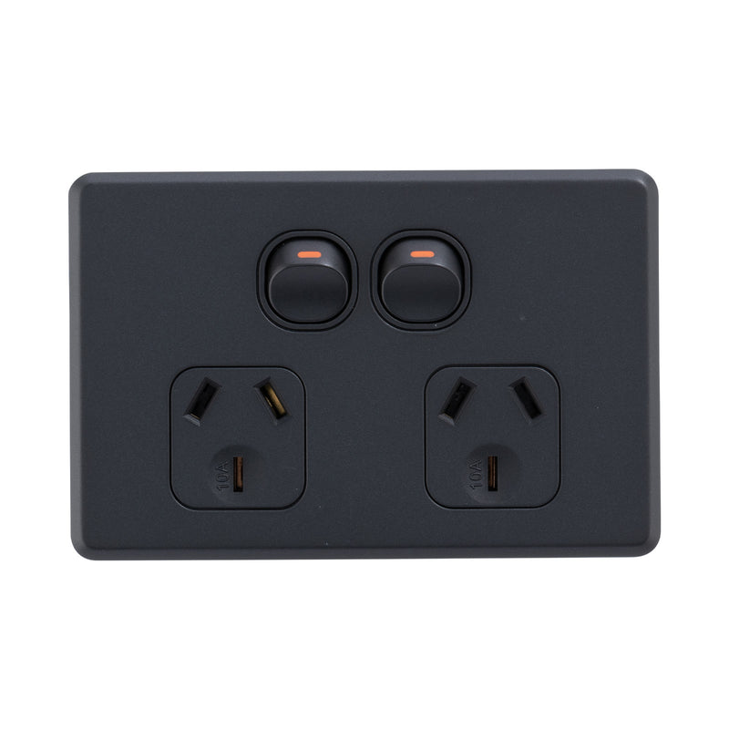 DETA S-Line Matt Black Double PowerPoint