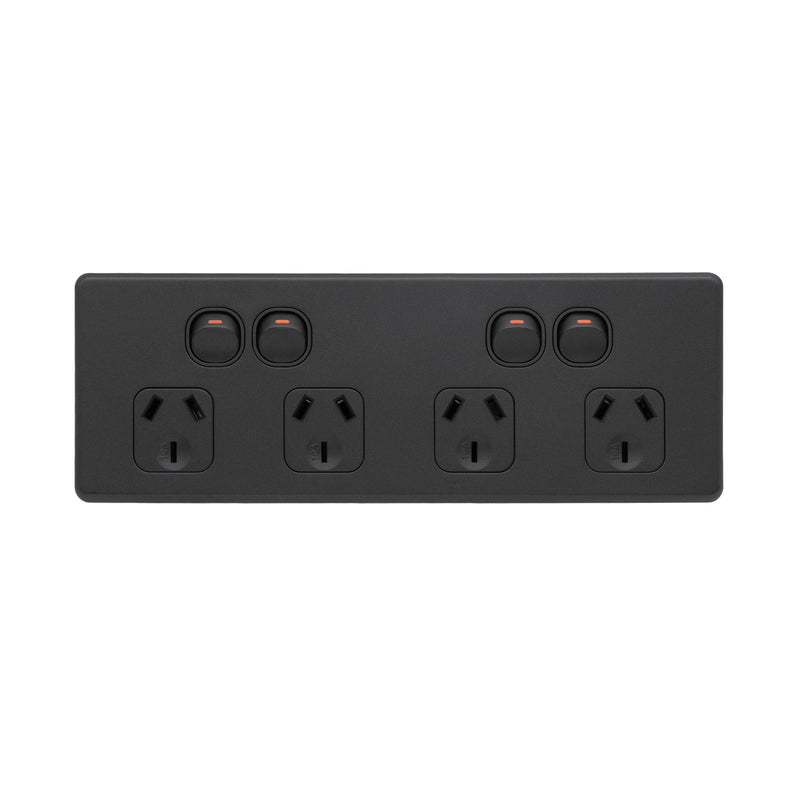 DETA S-Line Matt Black Quad PowerPoint