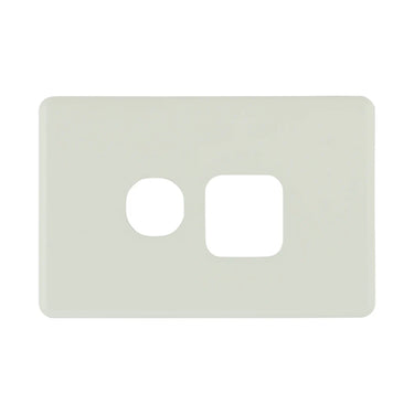 DETA S-Line Single Antique White PowerPoint Cover Plate