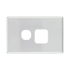 DETA S-Line Single Brushed Aluminium PowerPoint Cover Plate