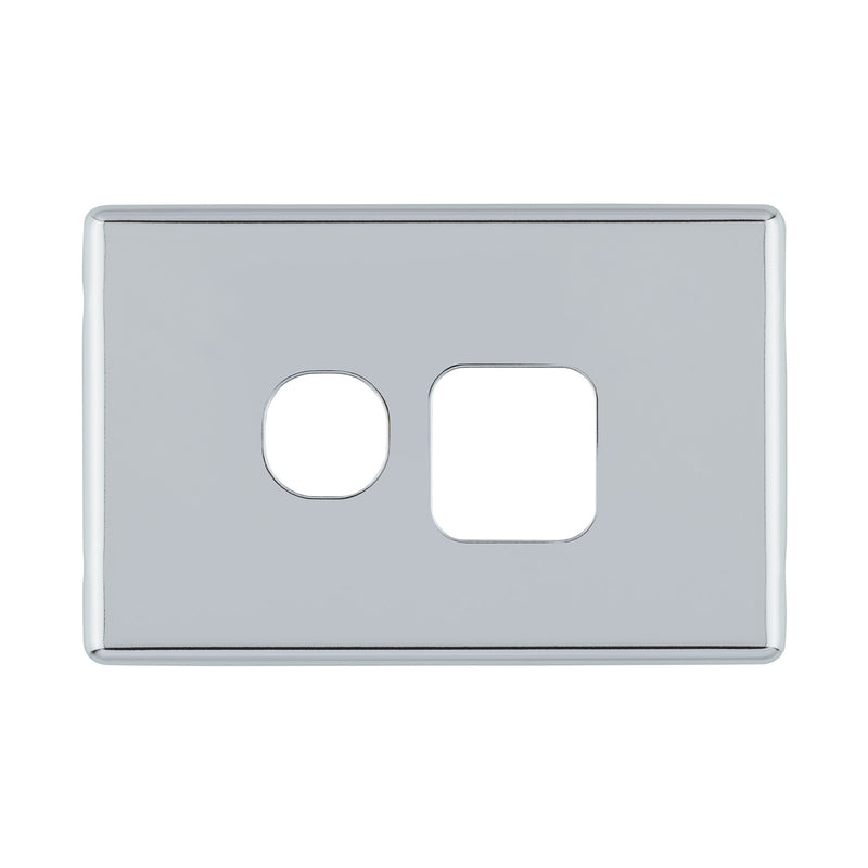 DETA S-Line Single Polished Chrome PowerPoint Cover Plate