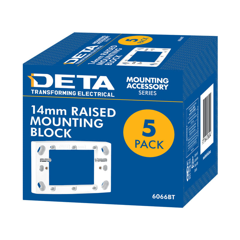 DETA Shallow Mounting Block - 5 Pack