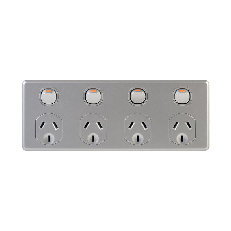 DETA Silver Four Outlet PowerPoint