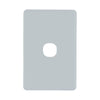 DETA Soft Grey S-Line 1 Gang Switch Cover Plate