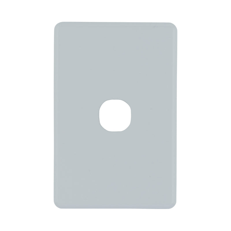 DETA Soft Grey S-Line 1 Gang Switch Cover Plate