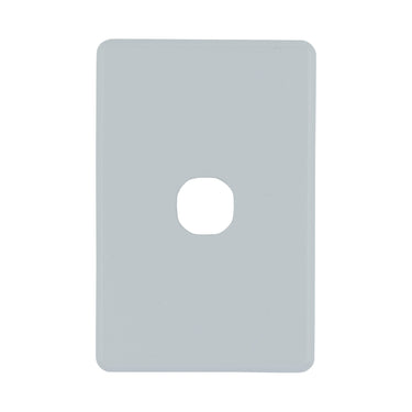 DETA Soft Grey S-Line 1 Gang Switch Cover Plate