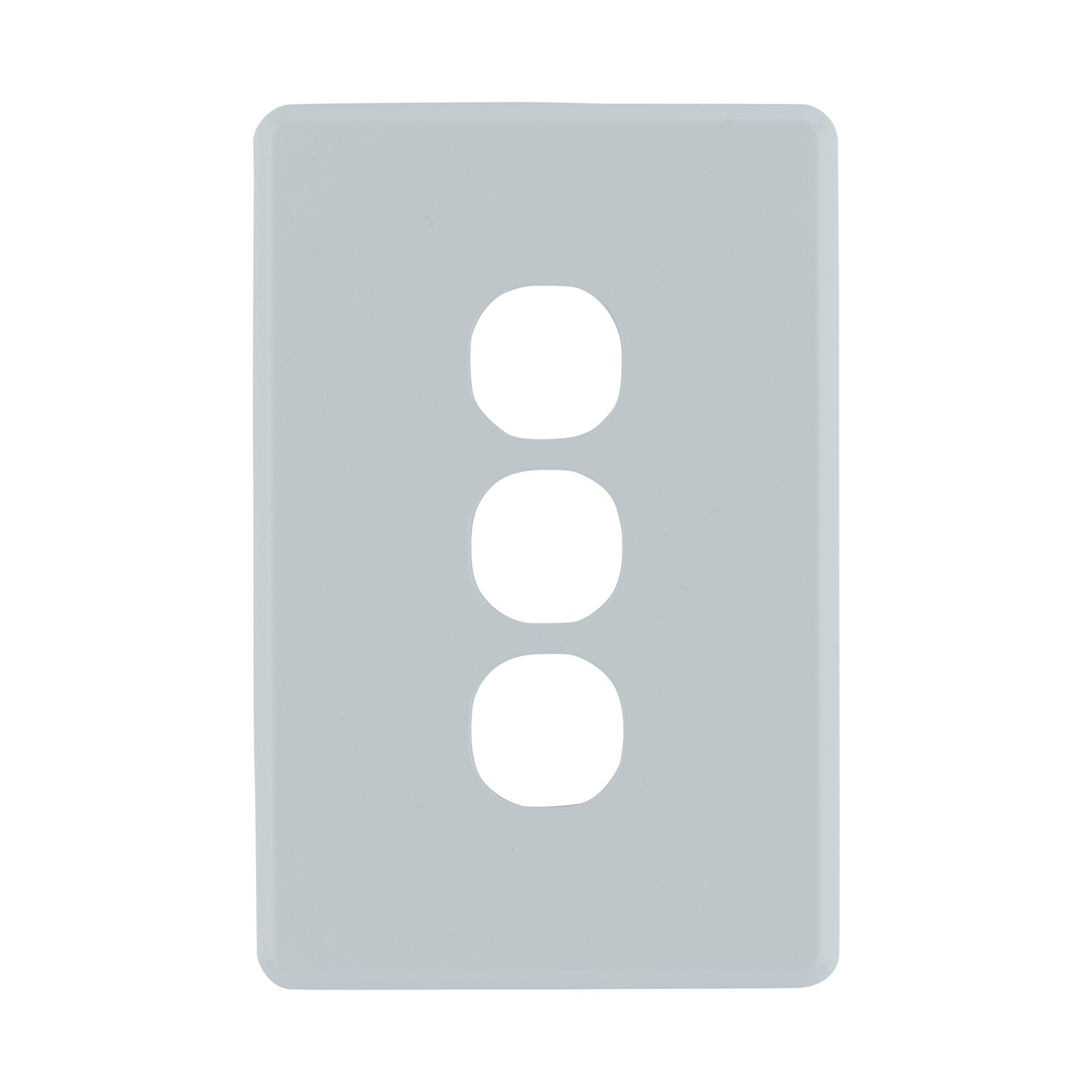 DETA Soft Grey S-Line 3 Gang Switch Cover Plate