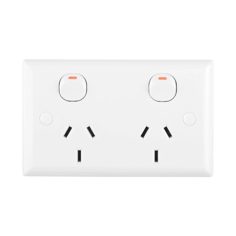 DETA Solid Plate Double PowerPoint  - 10 Pack