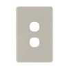 DETA Stone Taupe S-Line 2 Gang Switch Cover Plate