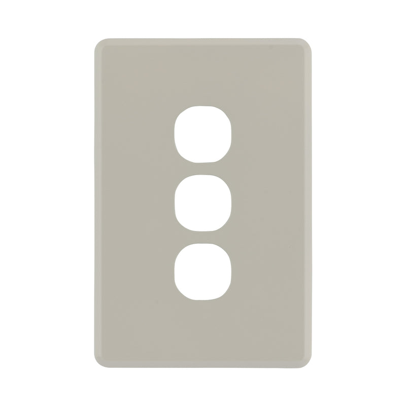 DETA Stone Taupe S-Line 3 Gang Switch Cover Plate