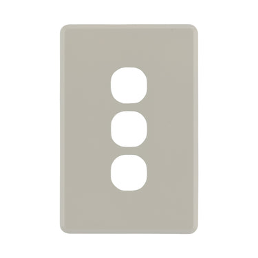 DETA Stone Taupe S-Line 3 Gang Switch Cover Plate