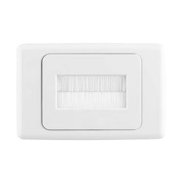 DETA White Brush Wall Cover Plate - Single Pack