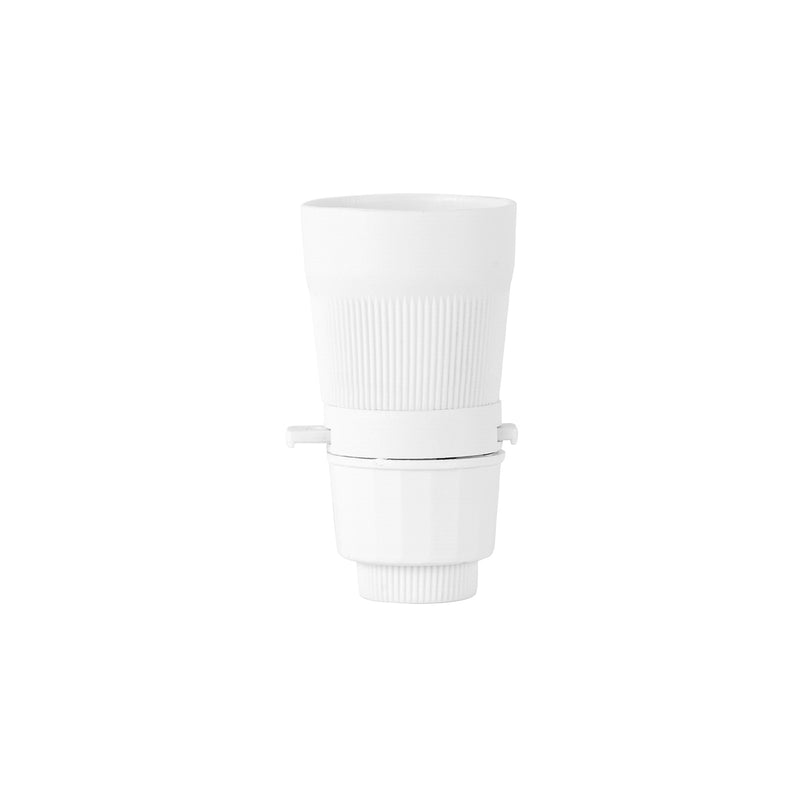 DETA White Push Bar Switch Lamp Holder