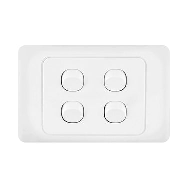 DETA White Quad Gang Switch
