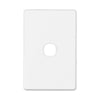 DETA White S-Line Series 1 Aperture Wall Plate