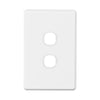 DETA White S-Line Series 2 Aperture Wall Plate