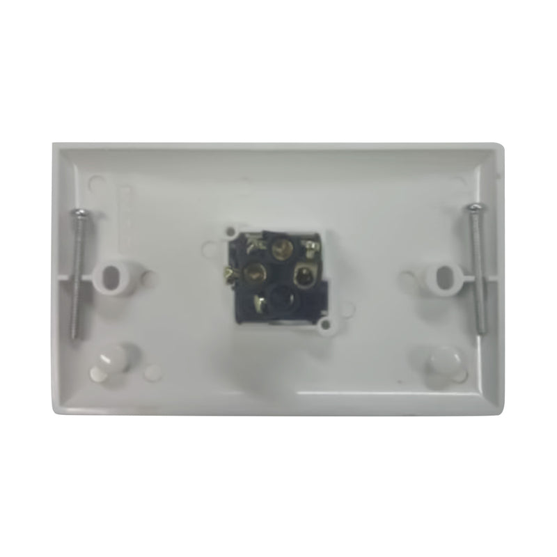 DETA White Single Solid Plate Switch