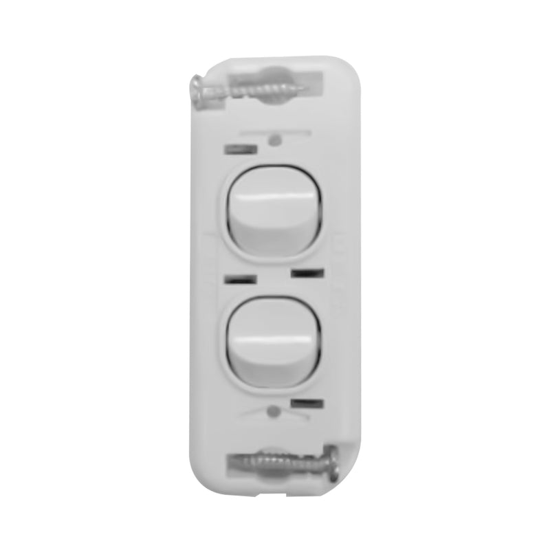 DETA X6 Double Gang Architrave Switch