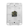 DETA X6 Gloss White Double Vertical Switch