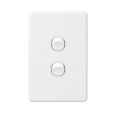 DETA X6 Gloss White Double Vertical Switch