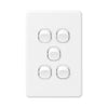 DETA X6 Gloss White Five Vertical Switch
