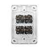 DETA X6 Gloss White Quad Vertical Switch