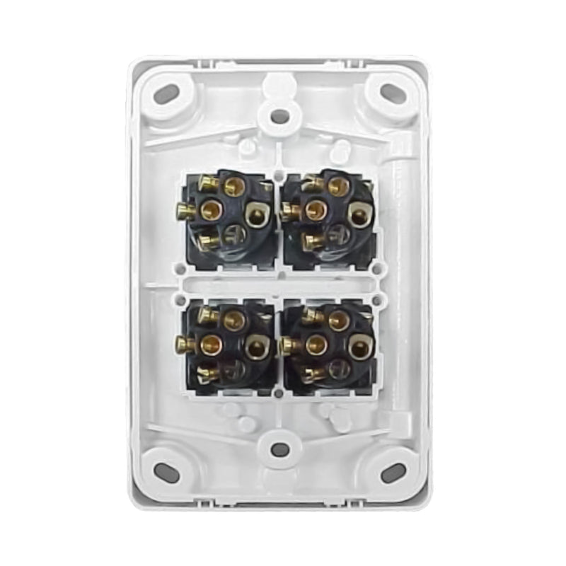DETA X6 Gloss White Quad Vertical Switch