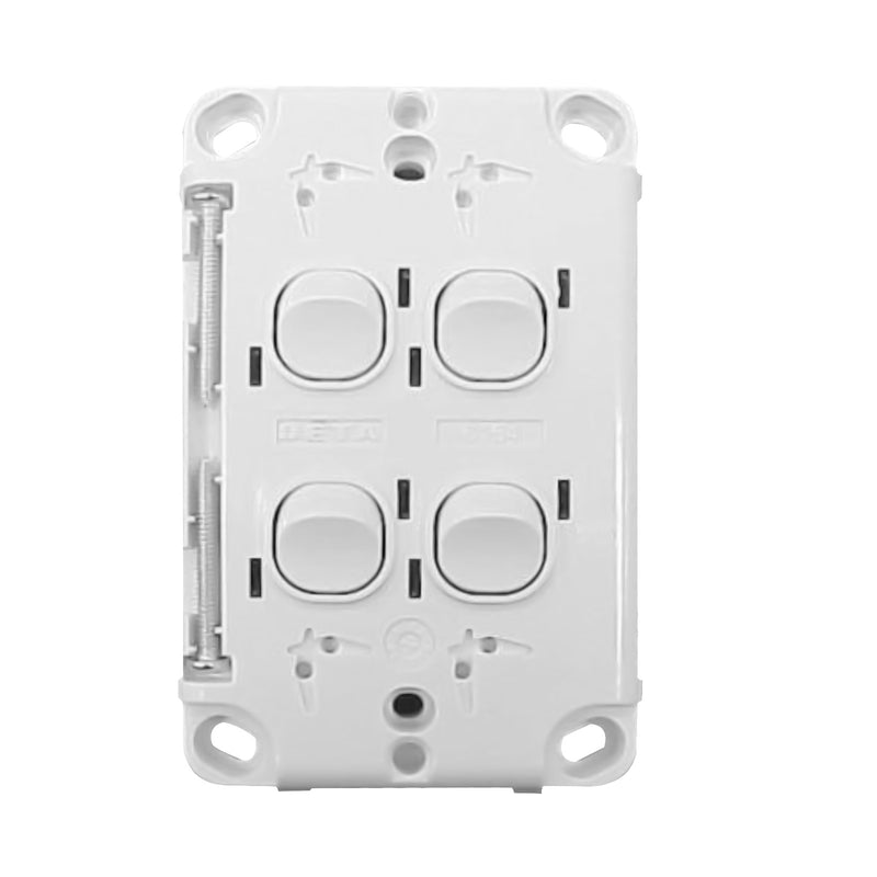 DETA X6 Gloss White Quad Vertical Switch