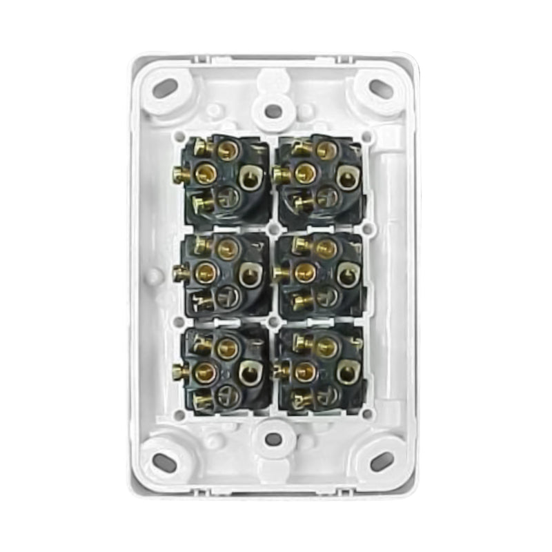 DETA X6 Gloss White Six Vertical Switch