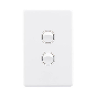 DETA X6 Matte White Double Vertical Switch