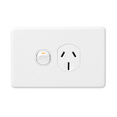 DETA X6 Series White 15 Amp Single PowerPoint