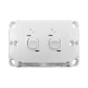 DETA X6 White Double Horizontal Switch