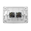 DETA X6 White Double Horizontal Switch