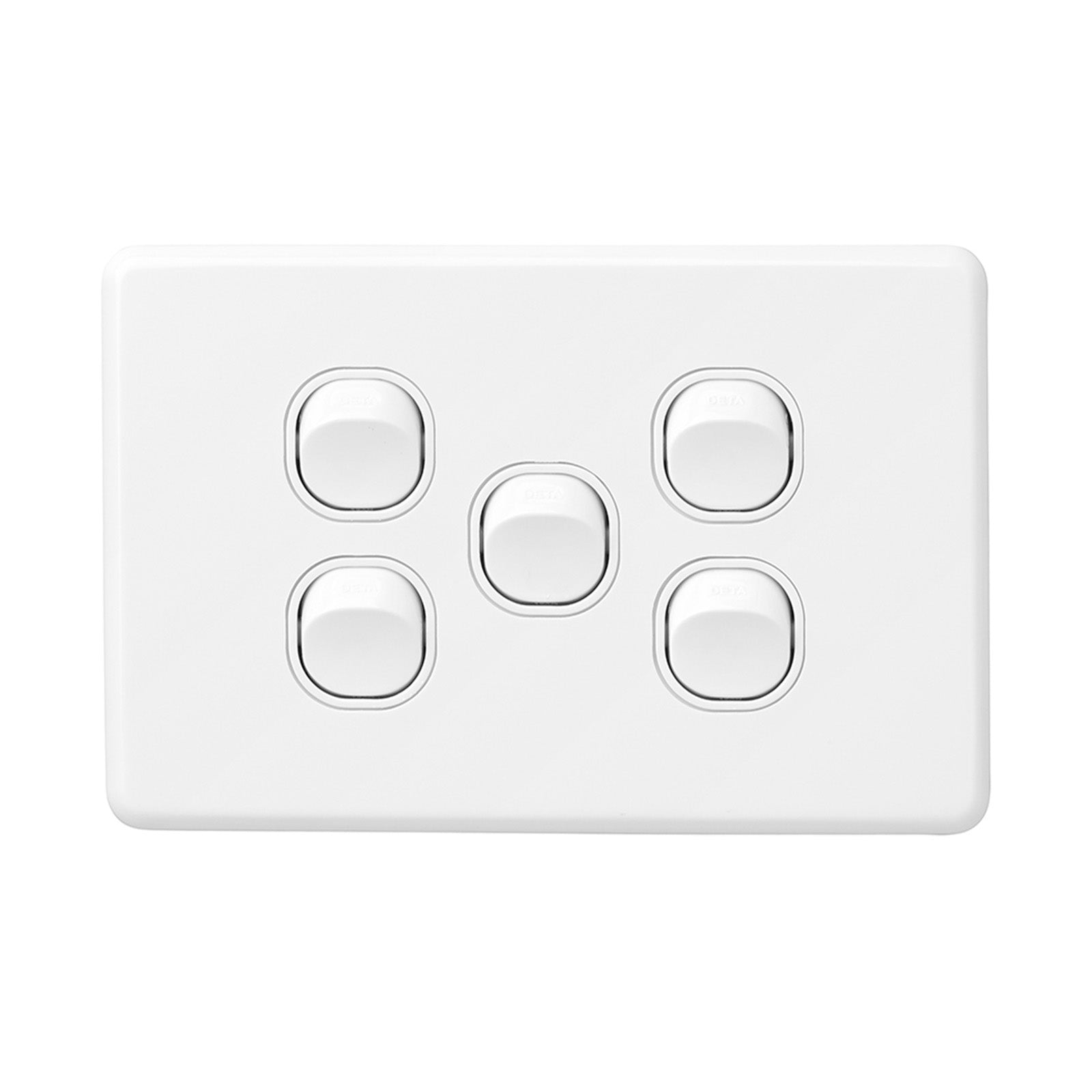 DETA X6 White Five Horizontal Switch