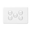 DETA X6 White Five Horizontal Switch