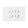 DETA X6 White Quad Horizontal Switch