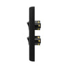 DETA X7 Matte Black Vertical Double Gang Switch