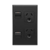 DETA X7 Matte Black Vertical Double PowerPoint