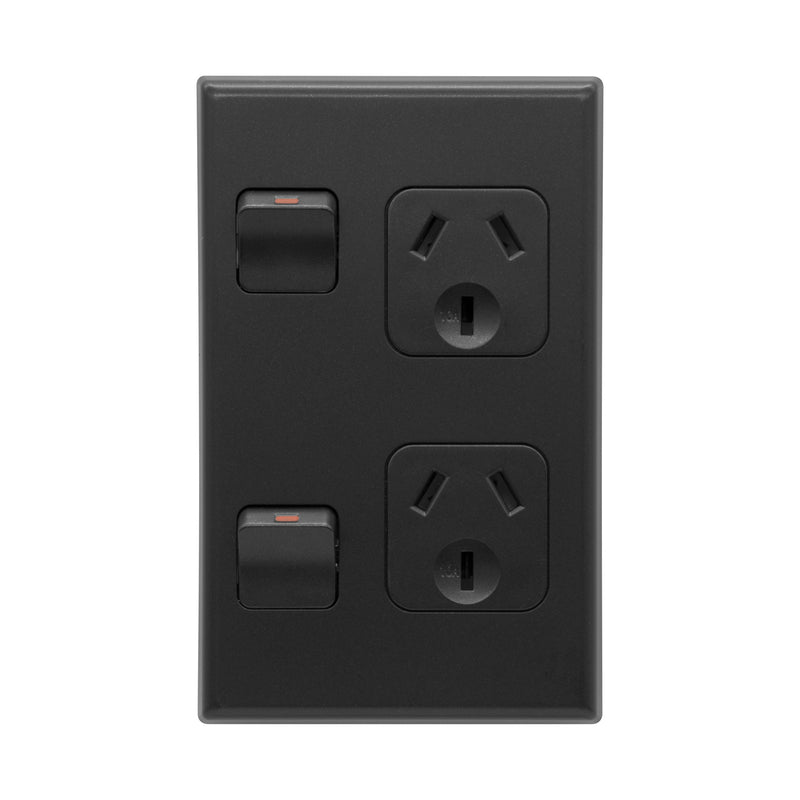 DETA X7 Matte Black Vertical Double PowerPoint