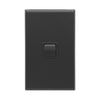 DETA X7 Matte Black Vertical Single Gang Switch