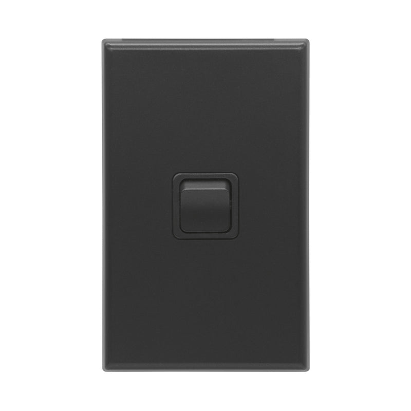 DETA X7 Matte Black Vertical Single Gang Switch