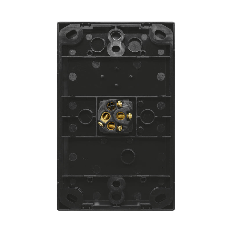 DETA X7 Matte Black Vertical Single Gang Switch