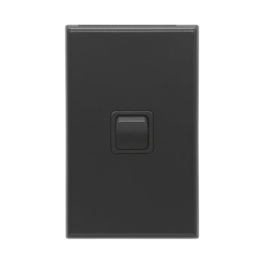 DETA X7 Matte Black Vertical Single Gang Switch