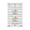 DETA X7 Matte White Vertical Double Gang Switch