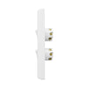 DETA X7 Matte White Vertical Double Gang Switch
