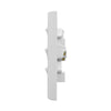 DETA X7 Matte White Vertical Double PowerPoint  with extra switch