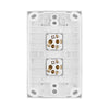 DETA X7 White Vertical Double Gang Switch